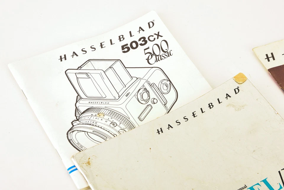 Lote de manuales y folletos de instrucciones de cámara Hasselblad de colección 500C 503CX V23 Foto 2 de 4