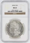 1878-S Morgan Silver Dollar NGC MS63 S$1 San Francisco Minted No Reserve
