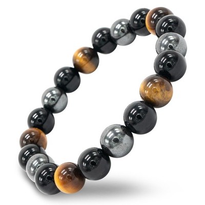Conscious Items Bead Size: 10 mm; Bracelet length: 7.87 in, Multi-color 