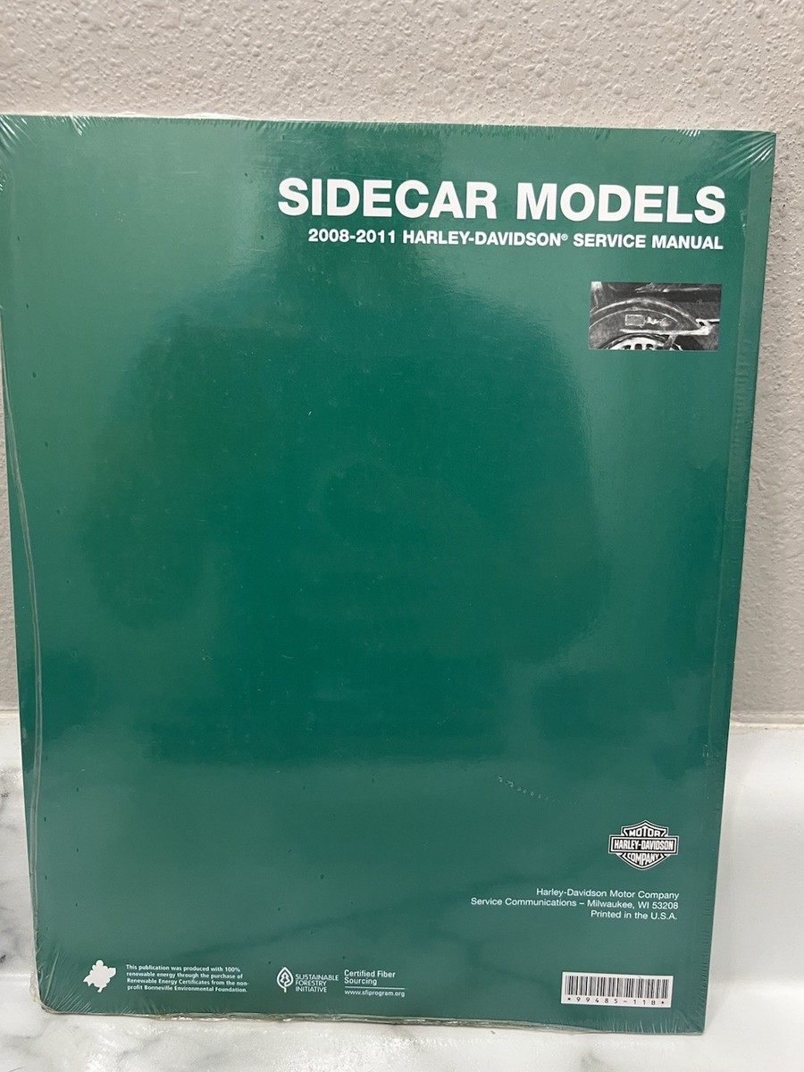 ハーレーダビッドソン　2008 サイドカー　サービスマニュアル New Genuine Harley Davidson 08-11 Sidecar Models Service Manual