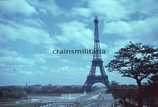 Orig. FARBDIA Foto Panorama mit Eiffelturm in PARIS Frankreich Mai 1944