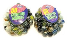 VTG Lot-2 Imperial 50 Champion Multicolor Marbles-49 Marbles/1 Shooter Per Bag