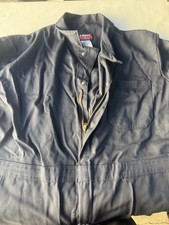 Bulwark FR Coverall Mens XL Regular Blue Fire Resistant Work Wear Nomex Zip
