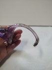 Hand Blown Glass Purple Flower Excellant Condition — photo 5