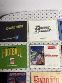 Lot of 9 Nintendo NES MANUAL BUNDLE instruction booklet Double Dragon 3 Faxanadu