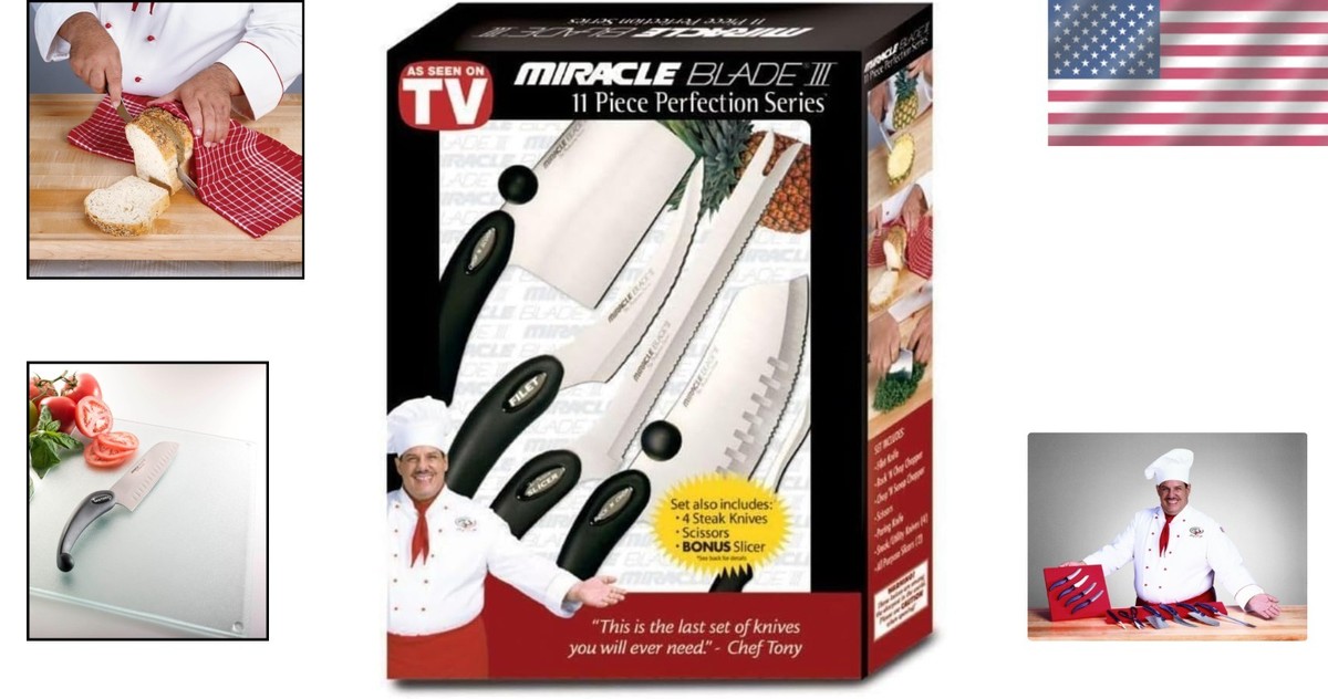Miracle Blade III 11pc Set Retail Box Perfection Series 11-Piece 