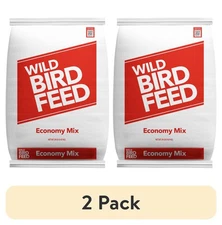 (2 pack) Economy Mix Wild Bird Feed, Value Bird Seed Blend, Dry, 20 lb. Bag