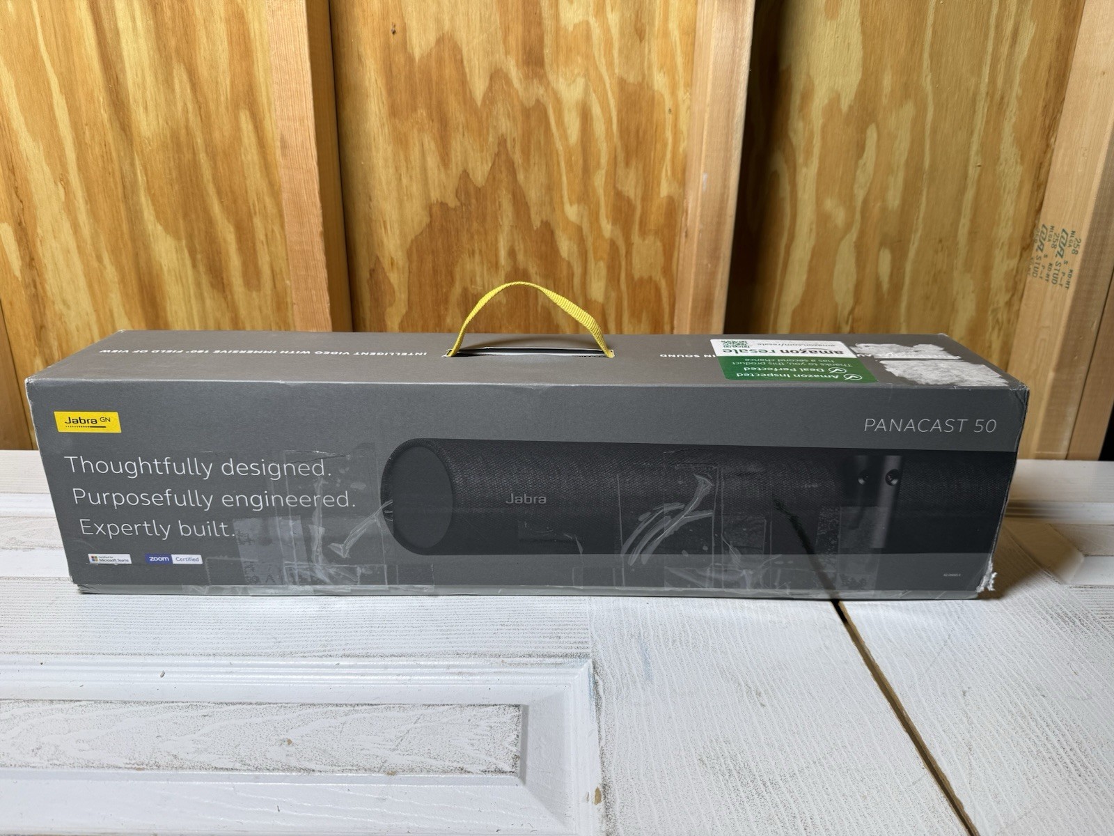 Jabra PanaCast 50 180° Panoramic 4K Meeting Room Webcam Black New/Open Box
