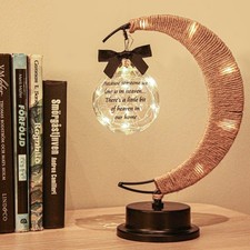 Sympathy Memorial Moon Lamp Remembrance Gift for Loss of Mother Father Loved One