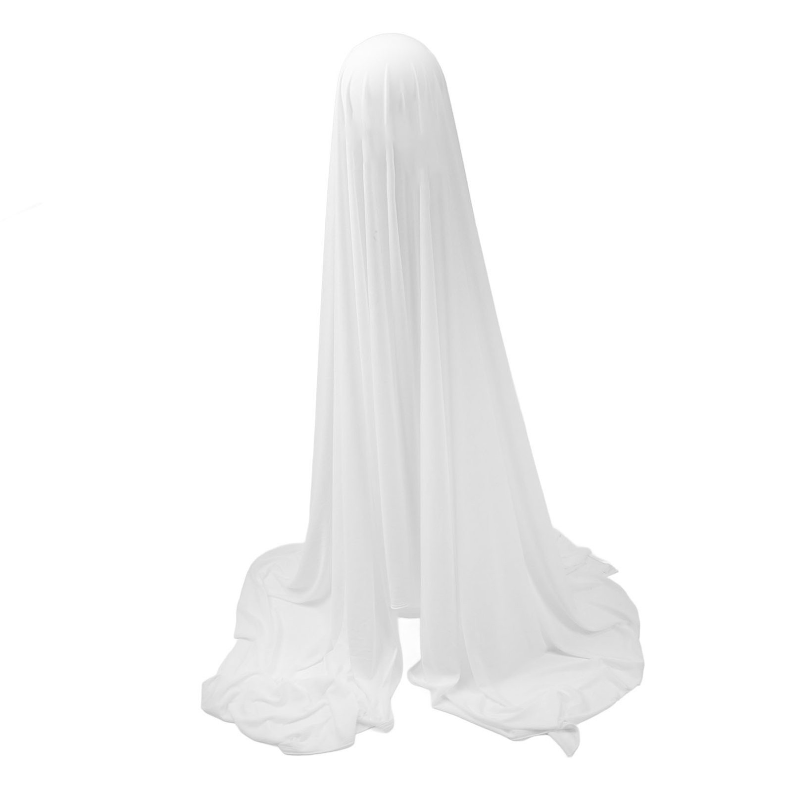 64.96in Large Lighted White Cloth Ghost Scary Standing Spooky Ghost Decor For Fr
