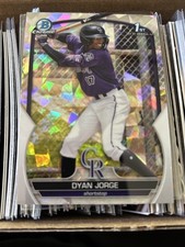 2023 Bowman 1st Chrome Prospects Atomic Refractor Dyan Jorge #BCP-22 PWE RC