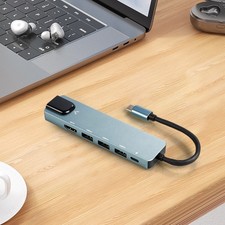 Image of 6-in-1 USB-C Docking Station 4K HDMI, 100W PD, 3x USB 3.0 & Ethernet (Mac/Win)