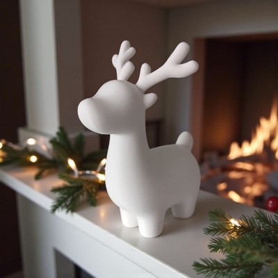 Niedliche minimalistische Weihnachtsrentier-Dekoration