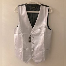 Silver Men's Vest size Small