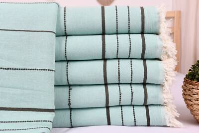 Large Towel, Brick Blanket, 83x103 Inches, Striped Blanket