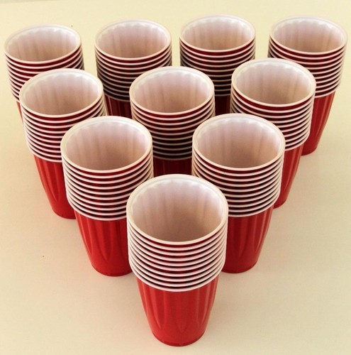 50-500 American Large 523 ml Red Party Cups Beer Extra strong cups made in USA - Picture 10 of 17