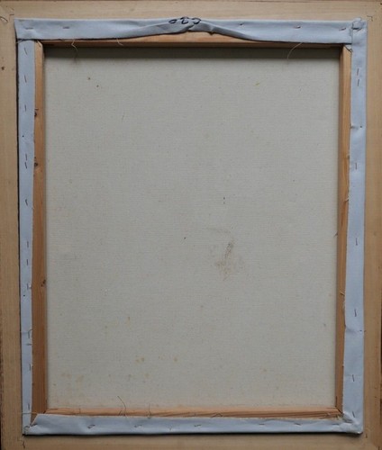 S Spitzer (XX) Öl auf Leinwand. Belle Epoch Innenszene. Frau am Klavier - Bild 4 von 4
