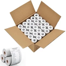 Thermal Receipt Paper Rolls, 2 1/4'' x 85' Thermal Paper, POS Cash Register P...