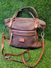 Vintage Marco Buggiani Woven  Leather Bag Made In Italy