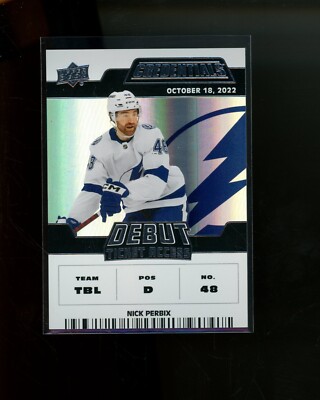 2022-23 Upper Deck Credentials Debut Ticket #127 Nick Perbix #'d 127/999 RC