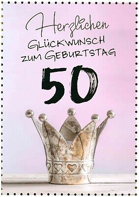 Grusskarte Geburtstag Zum 50 Herzlichen Gluckwunsch Grossformat Xxl 8 Ebay