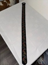 f.a.i. Beautiful Vintage Satin Beaded Belt 36  Long And 2  Wide