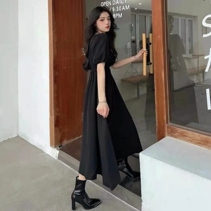 Long black dress best sale summer