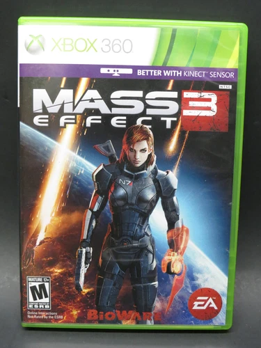 Mass Effect 3 (Microsoft Xbox 360, 2012) With Maual - Ships FAST