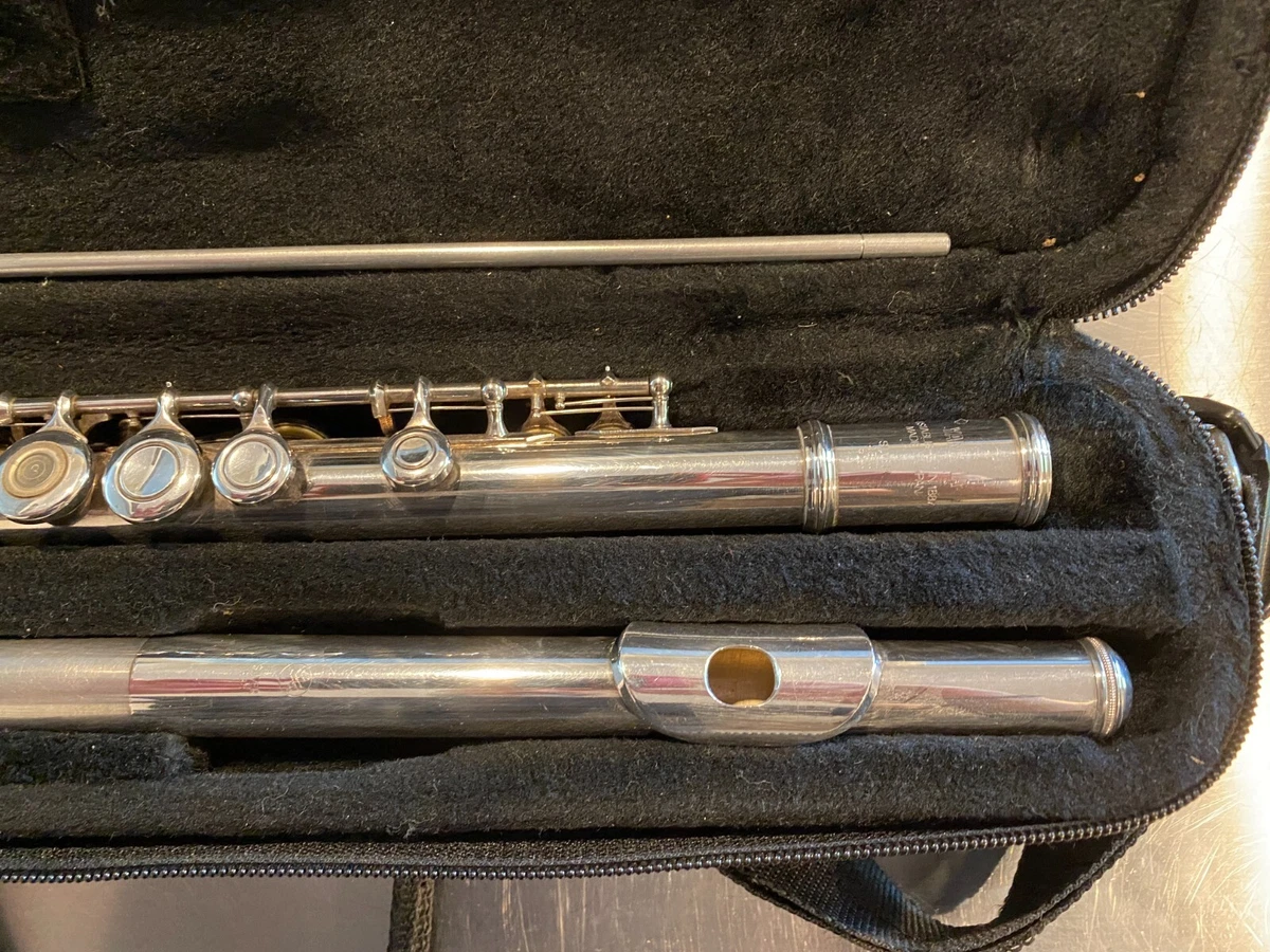 Antique .925 Sterling Silver 481 II YAMAHA Flute With Yamaha Bag