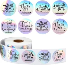 💥40PCS Thank You For Supporting My Business Decals Seals Labels Craft Stickers!