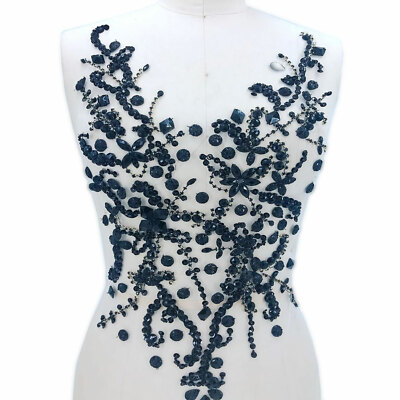 Strass Mieder Applikationen Party Kostüme Accessoires Perlen Applikation