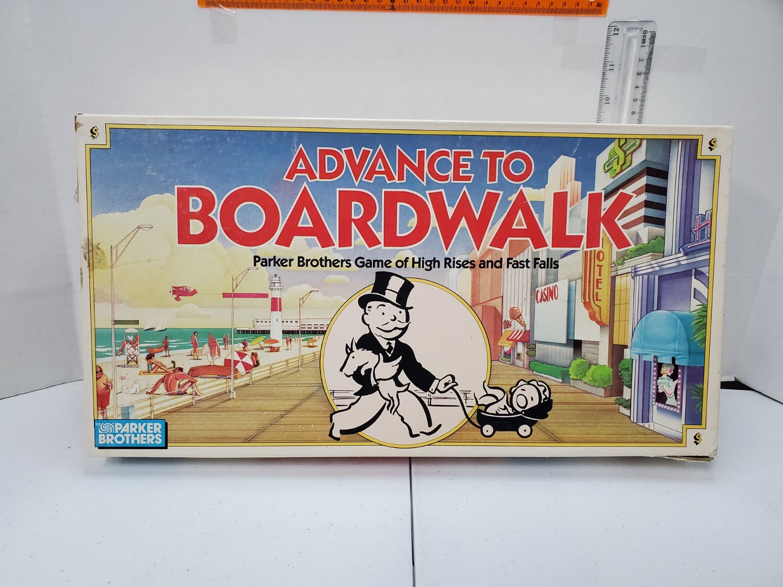 1991 Edition Parker Bros Board Game Advance to Boardwalk # 0014 Box ...