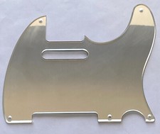New 1 Ply Guitar Pickguard For Vintage 5-hole Telecaster,Silver Mirror