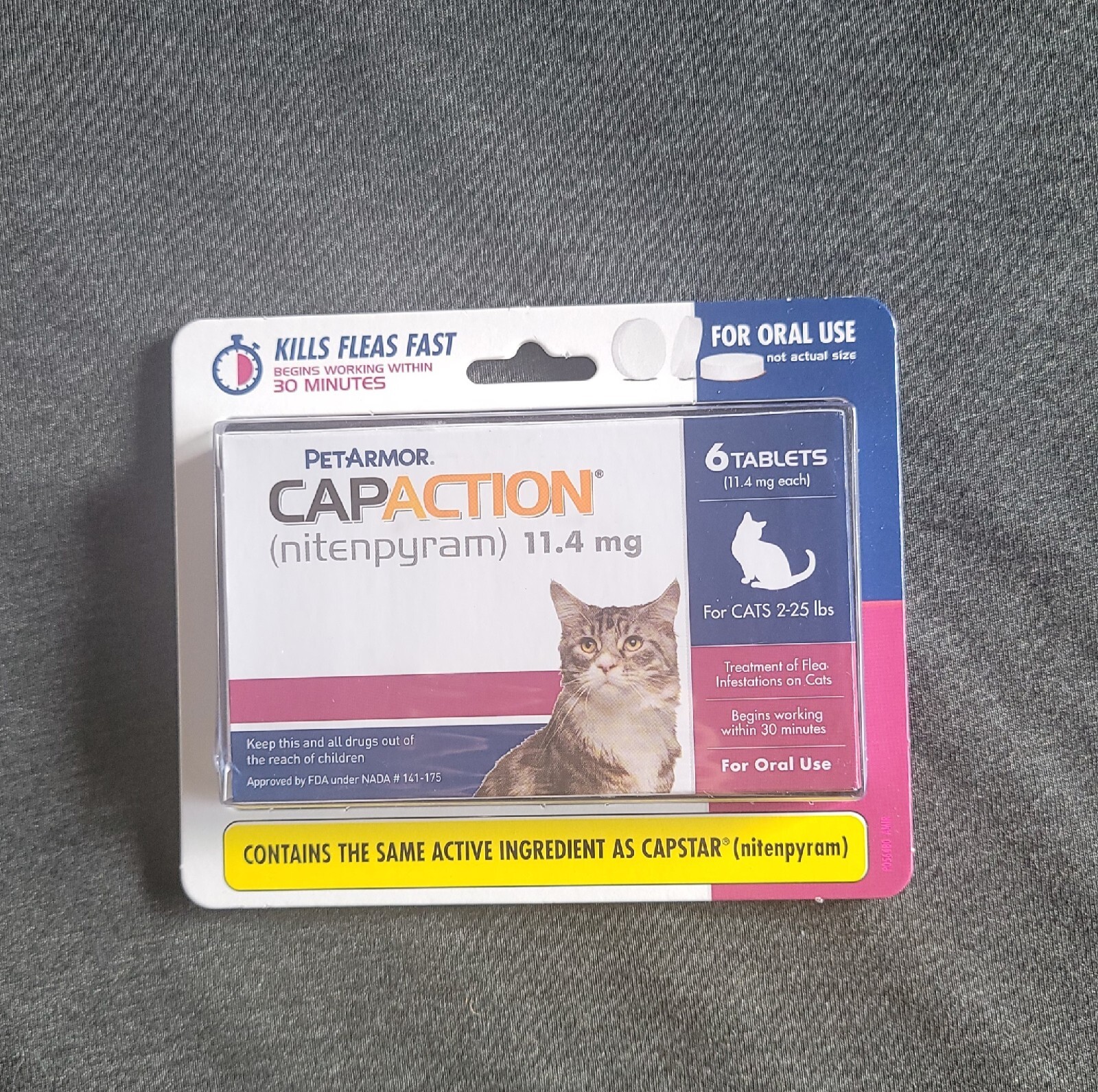 PetArmor CapAction Oral Flea Treatment Cats 225 Lbs New 73091033127 eBay