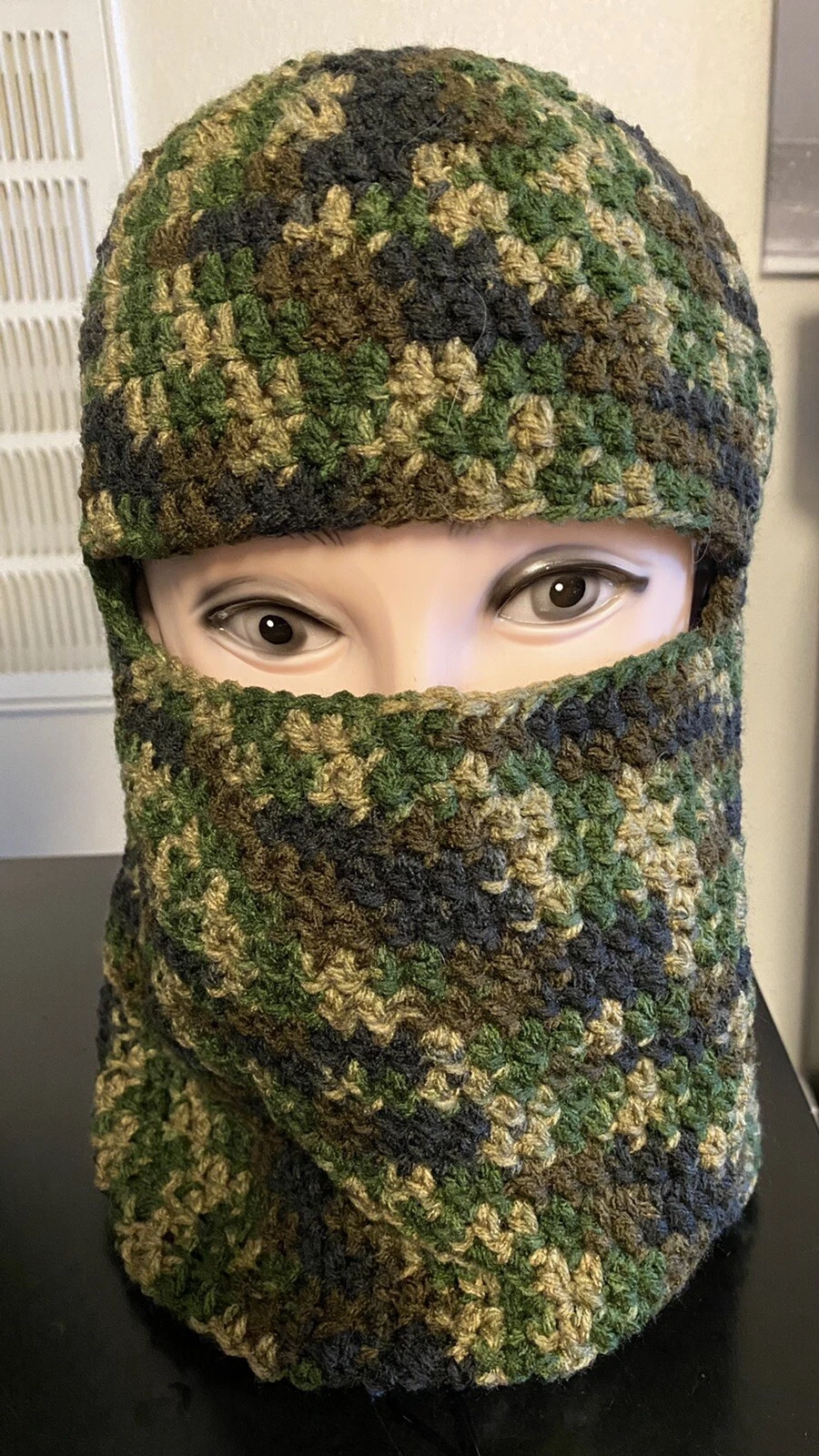 Crocheted MENS Ski Mask/snowboarding/balaclava. LAST ONE AVAILABLE