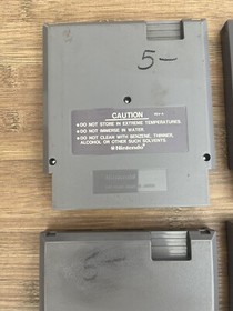 NES Sports Game Lot Bases Loaded, Double Dribble, Tennis, etc NINTENDO Vtg