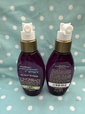 2x Ogx Detoxifying Pomegranate  Ginger Scalp Toner