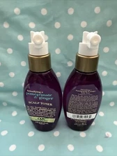 2x Ogx Detoxifying Pomegranate & Ginger Scalp Toner