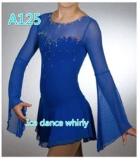 ice figure skating competition dress Gymnastics costume dance Dress dyeing