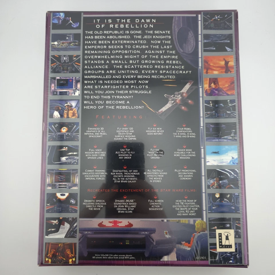 Star Wars: X-Wing - Collector's CD-ROM, 1994, Big Box, New & Sealed - Image 3 of 4