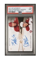 🔥 2011 SP AUTHENTIC SIGN OF THE TIMES EKMAN-LARSSON/BRETT MACLEAN - PSA 9 🔥