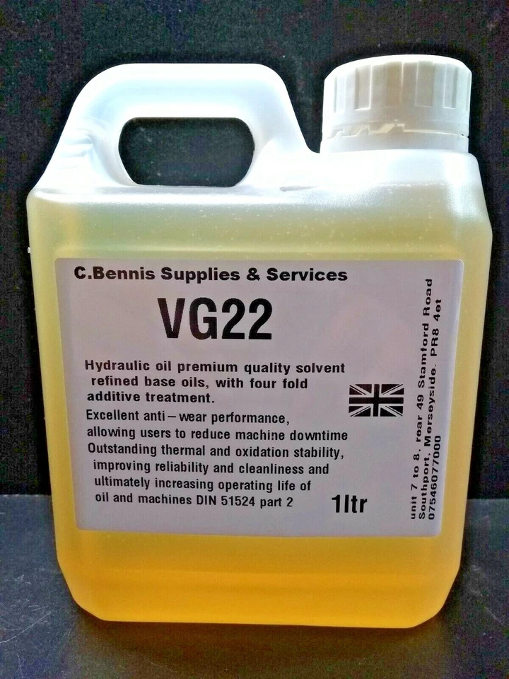 MILLERS OILS ISO 22 VG22 HYDRAULIC OIL PREMIUM BRITISH PRODUCT suitable for tail lifts