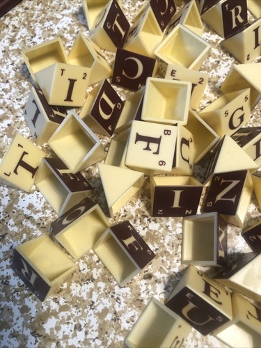 Option Parker Brothers Double Sided Word Game Replacement Pieces Crafts - Picture 4 of 8