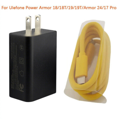 PD 66W Ultra Fast Charger For Ulefone Armor 17 18 19 24 Smartphone Power Adapter