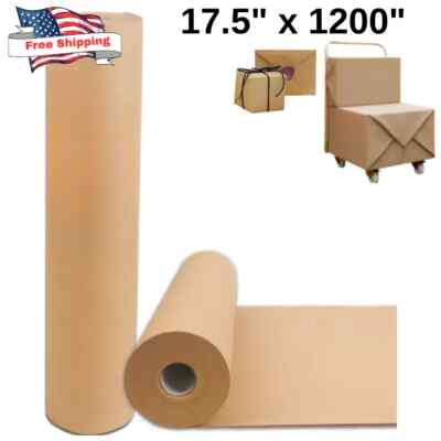 17.5'' x 1200'' Brown Kraft Paper 30 lb Basis Weight Roll Packaging Shipping NEW*