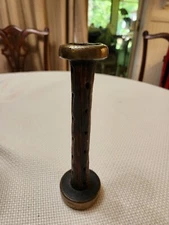 Antique Wooden Yarn Thread Spool Bobbin Loom Approx 7.5” Long