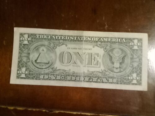 Super Radar Serial $1 Bill Year 1988 E13333331E 99.35% Rare - Picture 3 of 3