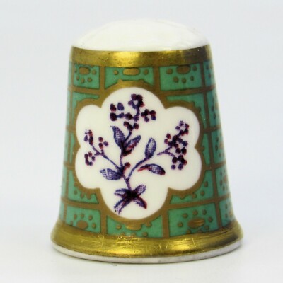 ROYAL WORCESTER FINE CHINA FINGERHUT HISTORISCHE MUSTER 'SEA GREEN PUCE' (TM230)