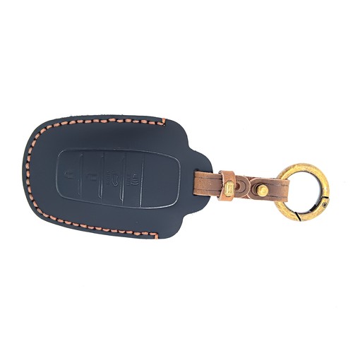 Car Leather Remote Key Cover Case Bag Holder Fit for Land Cruiser - Picture 3 of 4