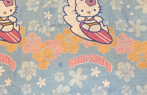 Hello Kitty Window Valance 2003 Surfer 78” x 16” Easy Care - EUC! - Picture 3 of 8